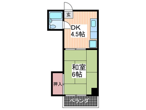 岡ﾋﾞﾙの物件間取画像